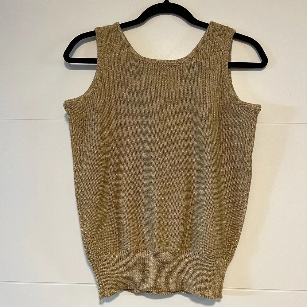 Vintage Gold Sweater Vest - Picture 7 of 14